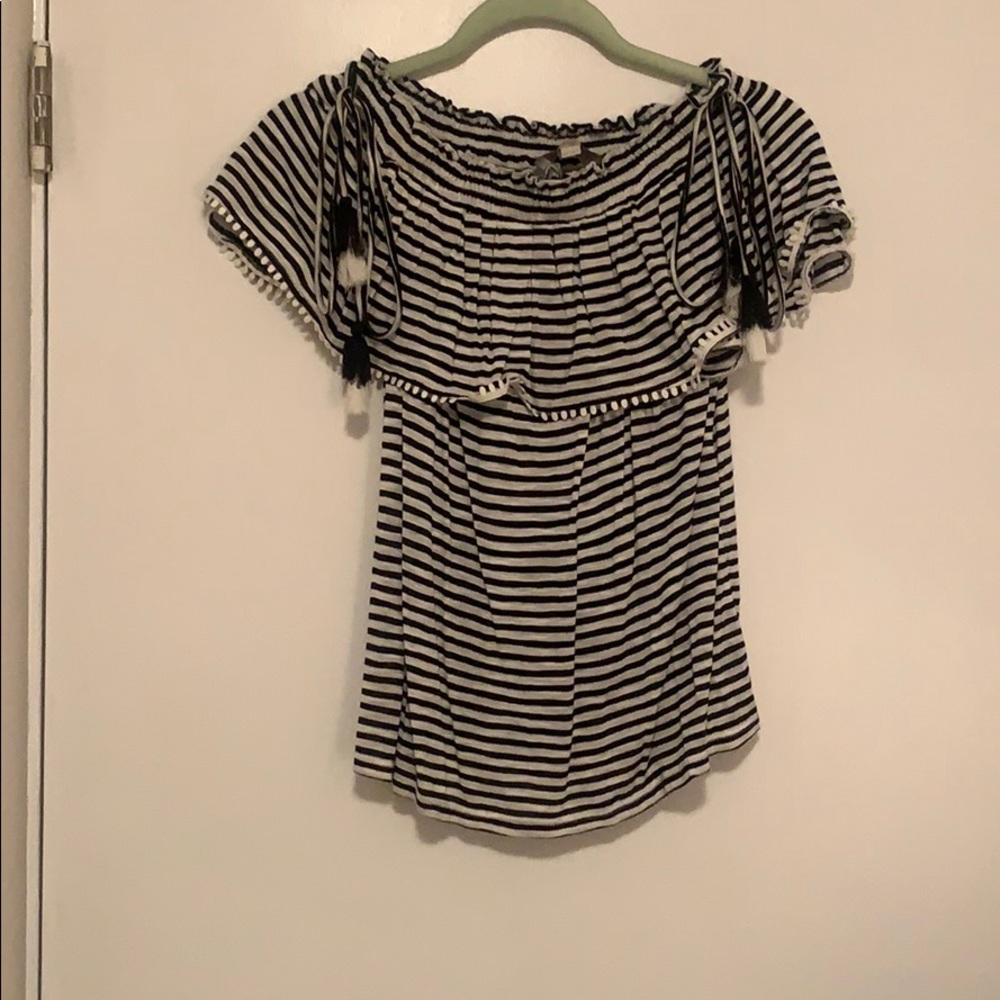 Loft off the shoulder top